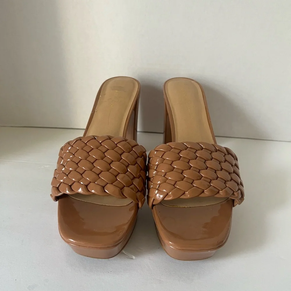 Rachel Zoe Tan Platform Sandals
